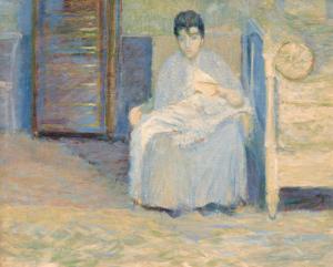 BUTLER Theodore Earl 1861-1936,Suzanne au coucher,1893,Galerie Koller CH 2023-06-23