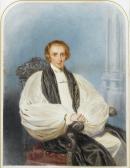 BUTLER William 1824-1870,PORTRAIT OF A CLERGYMAN,1848,Mellors & Kirk GB 2011-03-03