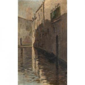 BUTTAFAVA Cristoforo,Venezia, Canale ai Frari,1890,Il Ponte Casa D'aste Srl IT 2020-11-11