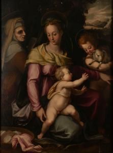 BUTTERI Giovanni Maria 1540-1606,Madonna con Bambino, Sant'Anna e San Giovannino,Finarte 2023-11-29