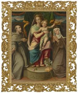 BUTTERI Giovanni Maria,The Madonna and Child with Saints Francis and Clai,Christie's 2022-07-08