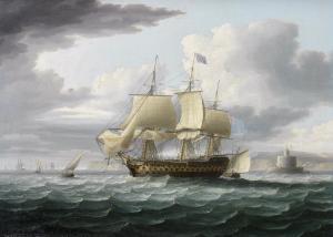 BUTTERSWORTH Thomas 1768-1842,Admiral Lord St. Vincent's flagship,Bonhams GB 2014-07-09
