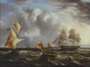 BUTTERSWORTH Thomas,Frigate entering Portsmouth with a customs officer,Charles Miller Ltd 2023-04-25