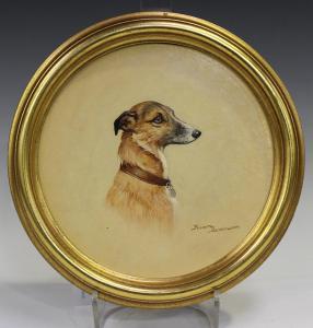 BUTTERWORTH Ninetta 1922,Study of a Lurcher,Tooveys Auction GB 2019-10-09