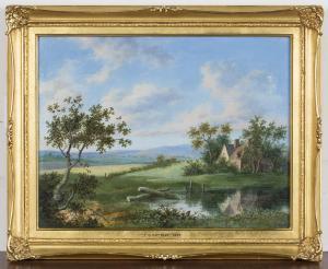 BUTTERY Thomas C. 1796-1896,Landscape with Farmhouse,1837,Tooveys Auction GB 2021-02-03