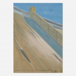 BUTTON John,Field Study for Spillway! Shasta Dam II,1974,Rago Arts and Auction Center 2024-03-13