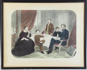 BUTTRE John Chester 1821-1893,The Lincoln Family in 1861,1873,Kaminski & Co. US 2018-08-18