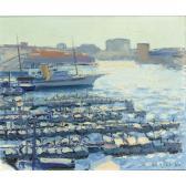 BUYS Bob 1912-1970,view of a harbour, probably port vendres,1950,Sotheby's GB 2004-12-21
