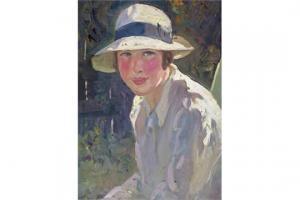 BYATT Edwin 1888-1948,Portrait of a girl in a hat,Woolley & Wallis GB 2015-06-03
