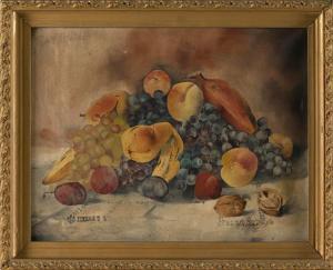 BYLES William Hounsom 1872-1916,Still life of fruit,Eldred's US 2023-01-26