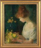 BYRNE Ellen Albert 1858-1947,ARRANGING FLOWERS,Charlton Hall US 2013-06-21