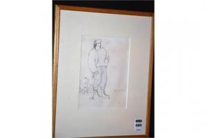 BYRNE John 1950,Sketch of a Male,Shapes Auctioneers & Valuers GB 2015-03-07