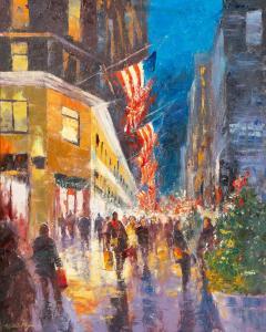 BYRNE Michele 1959,Christmas in the City,2015,Hindman US 2024-02-21
