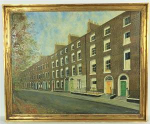 BYRNE Samuel Michael 1883-1978,Dublin's Baggot Street,1967,Fonsie Mealy Auctioneers IE 2020-09-28