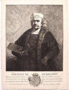 BYRON Richard 1724-1811,Radierung nach einem Selbstportrait von Rembrandt ,Bloss DE 2017-09-25