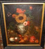 CAASTELS Pieter,flower Still Life in an Urn with Butterfly,Deutsch AT 2009-11-15