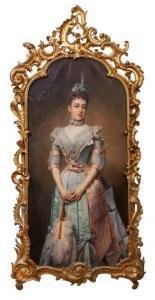 CABA CASAMITJANA Antonio 1838-1907,Retrato de Mercedes Chacón y Silva,Alcala ES 2020-10-28