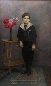 Cabadaief Dimitrie 1877-1934,Portret de baiat,1918,Alis Auction RO 2011-07-12