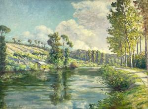 CABANE André,Untitled (River Landscape),Lando Art Auction CA 2023-05-07
