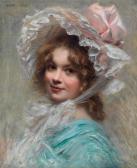 CABANE Edouard Louis Lucien 1857-1942,The pink bonnet,1907,Bonhams GB 2023-11-15