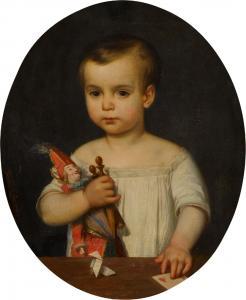 CABANEL Alexandre 1823-1889,Portrait d\’enfant aux jouets,Sotheby's GB 2022-01-29