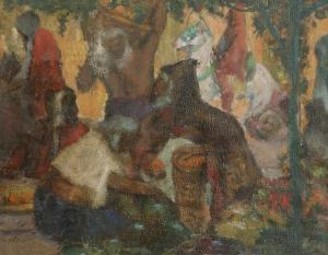 CABANES Louis Francois 1867-1947,Marché oriental,Ader FR 2018-06-29