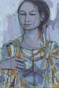 CABANISS Lila Marguerite,Bildnis einer jungen Frau mit dunklem Haar.,Dobiaschofsky 2007-05-01