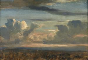 CABAT Louis 1812-1893,Etude de ciel au couchant,Artcurial | Briest - Poulain - F. Tajan 2023-03-22