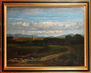 CABAT Louis 1812-1893,La Vallée des Aqueducs, environs de Rome,Osenat FR 2024-04-07