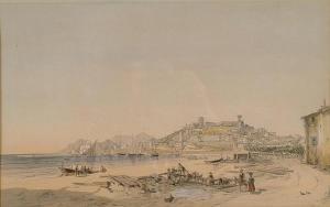 CABAU Charles 1800-1800,'Figures on a Mediterranean beach' and 'Shipping o,Bonhams GB 2004-03-29