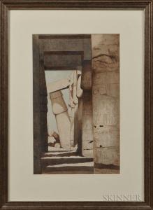 CABOT Edward Clarke 1818-1901,Fallen Column at Karnak,1880,Skinner US 2017-11-17