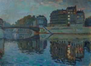 CABRÉ Manuel 1890-1984,Vue de la Seine à Paris,1920,Adjug'art FR 2022-10-29