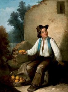 CABRAL Y BEJARANO Antonio 1798-1861,Niño vendiendo naranjas,Duran Subastas ES 2012-05-22