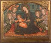 CABRERA Jaume 1394-1432,Madonna and Child with Angels,1400,La Suite ES 2022-05-05