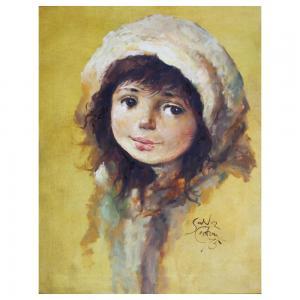 CABRERA SALVADOR 1929-1986,Portrait of a Girl,1975,Leon Gallery PH 2023-01-21