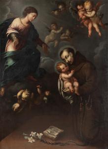 CACCIA Orsola Maddalena 1596-1676,Visione di Sant'Antonio da Padova,Finarte IT 2022-11-29