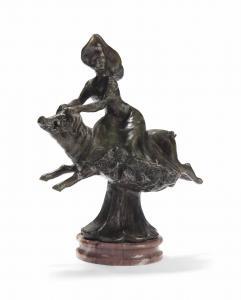 CACHEUX L,'WOMAN RIDING PIG',1900,Christie's GB 2014-02-18