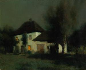 CACHOUD Francois Charles 1866-1943,Nightfall at the Farmhouse,William Doyle US 2023-07-27