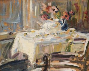 CADELL Francis C. Boileau 1883-1937,Tea Table,1913,Woolley & Wallis GB 2023-12-13