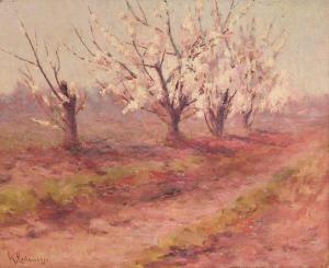 CADENASSO Giuseppe 1858-1918,Orchard and Trees in Bloom,1911,Bonhams GB 2023-11-08