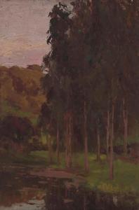 CADENASSO Giuseppe 1858-1918,Trees by a Lake,Bonhams GB 2023-11-30