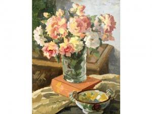 CADENE Lucien Pierre 1887-1958,Fleurs dans un vase,1958,Labarbe FR 2008-11-22
