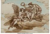 CADES Giuseppe 1750-1799,Mercury crowning Victory and Design for a decorati,Heritage US 2019-07-11