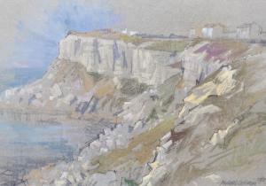 CADMAN Michael Lawrence 1920-2010,Coastal cliffs,1982,Gorringes GB 2023-01-30