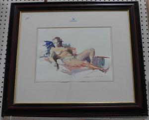 CADOGAN David,Study of a Reclining Female Nude,Tooveys Auction GB 2016-05-18