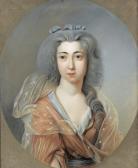 CAFFE Daniel,Brustbildnis en face einer Dame mit blauer Haarsch,1795,Dobiaschofsky 2008-05-21