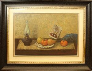 CAFFE Nino 1909-1975,Natura morta con lanterna,1962,Daliano Ribani Aste IT 2025-07-22