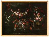 CAFFI Margherita 1650-1710,Pair of Still lifes with flowers,Palais Dorotheum AT 2016-04-19