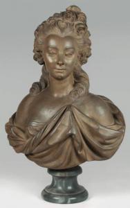 CAFFIERI Jean Jacques,Portrait en buste d'une demoiselle de qualité,1778,Rossini 2013-03-14