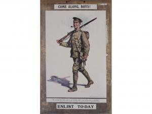 CAFFYN W.H 1870-1958,Come Along, Boys ! Enlist Today,Onslows GB 2021-05-28